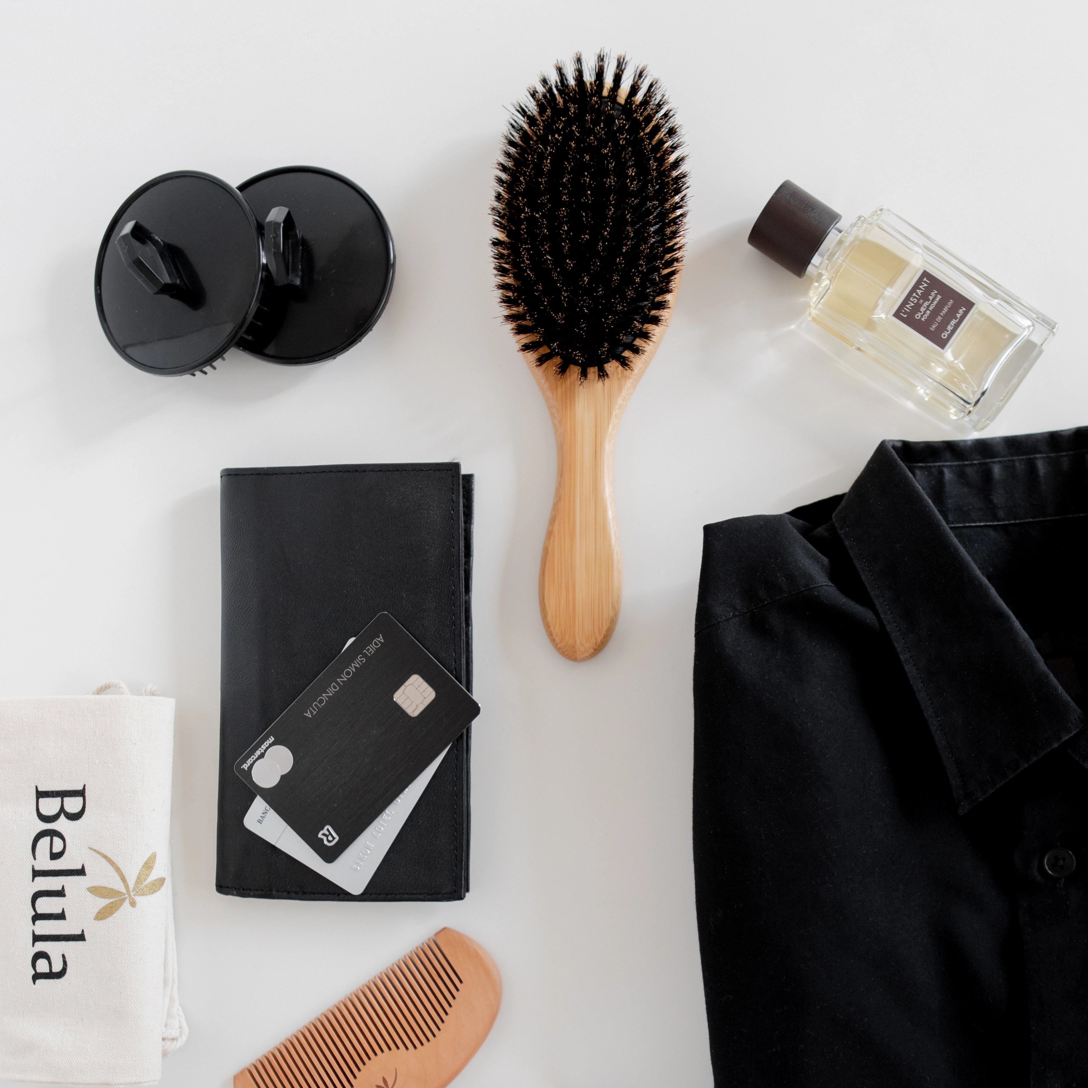 100% Boar Bristle Hairbrush for Men Hairbrush for Thin, Normal and Short Hair