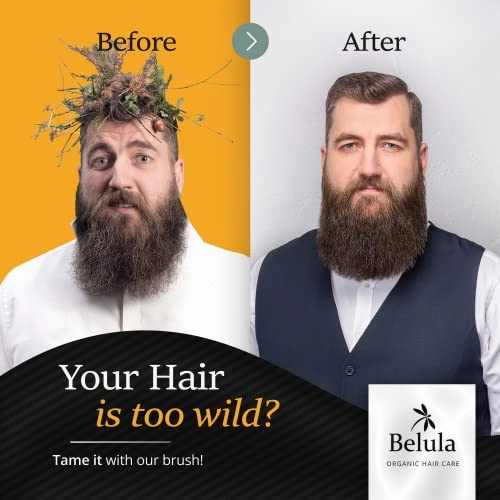 100% Boar Bristle Hairbrush for Men Hairbrush for Thin, Normal and Short Hair