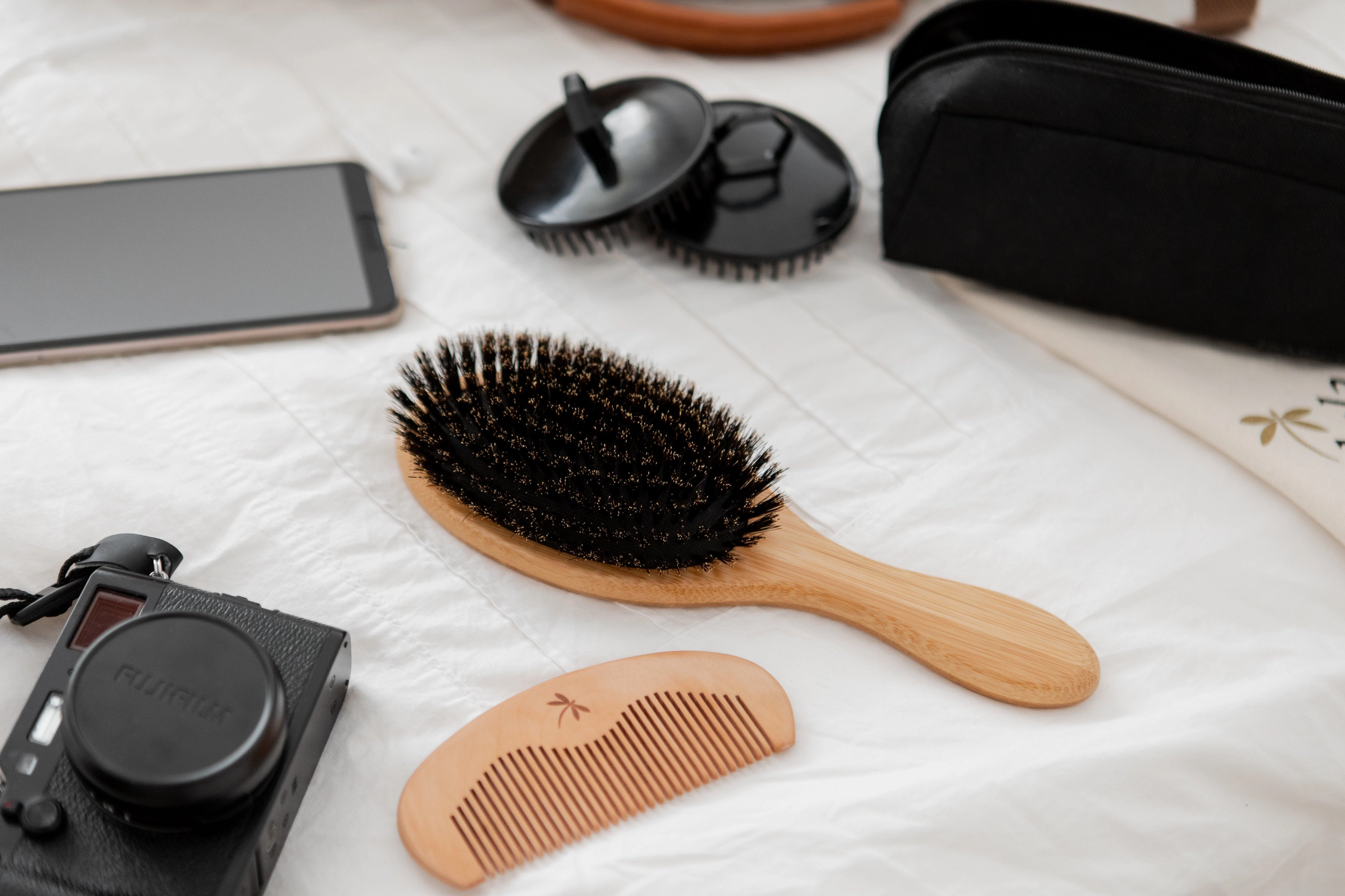100% Boar Bristle Hairbrush for Men Hairbrush for Thin, Normal and Short Hair