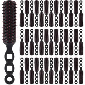 100 Packs Hair Brushes for Homeless Individually Wrapped Hair Brush Suitable for Homeless Shelter Hotel Nursing Home Charity Church