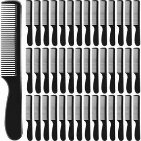 100 Pcs Combs Bulk 6.9 Inch Individually Wrapped Disposable Long Handle Plastic Black Combs Suitable for Homeless Family Hotel Shelter Charity Church Travel Nursing Hair Accessories