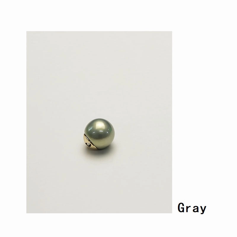 11.5-19.5mm Metal Base Pearl Glossy Shirt and Coat Buttons 12pcs