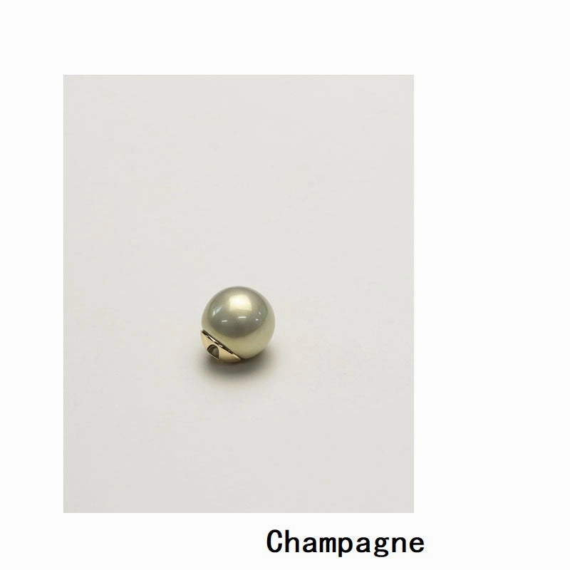 11.5-19.5mm Metal Base Pearl Glossy Shirt and Coat Buttons 12pcs