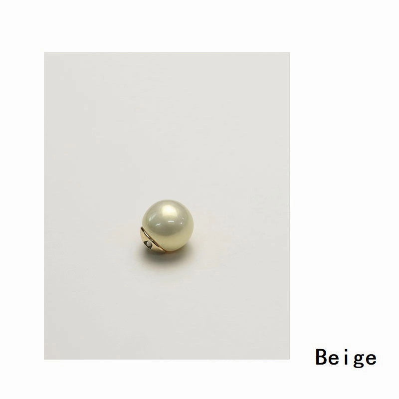 11.5-19.5mm Metal Base Pearl Glossy Shirt and Coat Buttons 12pcs