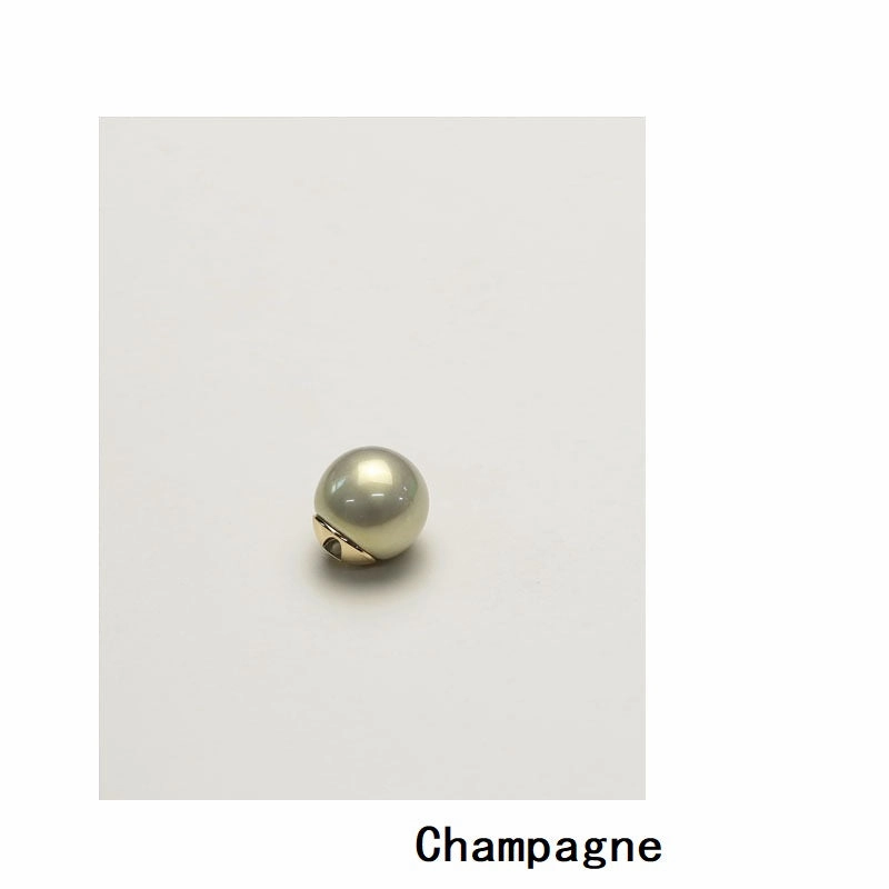 11.5-19.5mm Metal Base Pearl Glossy Shirt and Coat Buttons 12pcs