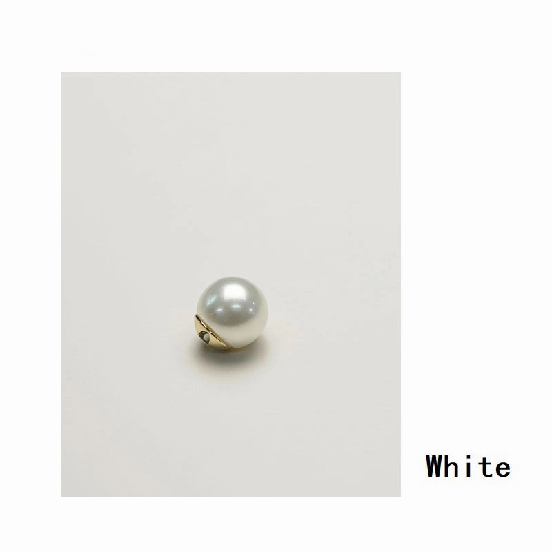 11.5-19.5mm Metal Base Pearl Glossy Shirt and Coat Buttons 12pcs