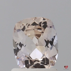 1.21cts Rectangle Cushion Light Peach Blush Champagne Sapphire