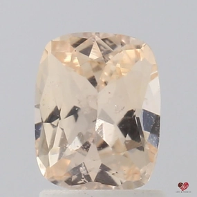 1.35cts Rectangle Cushion Light Peach Blush Champagne Sapphire