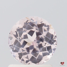 1.69cts Round Peach Champagne Blush Sapphire