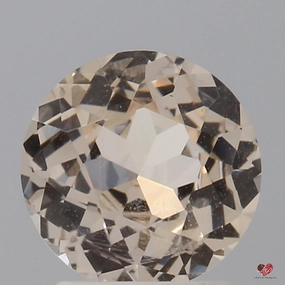1.88cts Round Peach Champagne Blush Sapphire