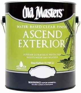 1 gal Old Masters 71101 Clear Ascend Exterior Water-based Finish, Satin