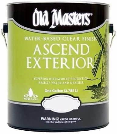 1 gal Old Masters 71101 Clear Ascend Exterior Water-based Finish, Satin