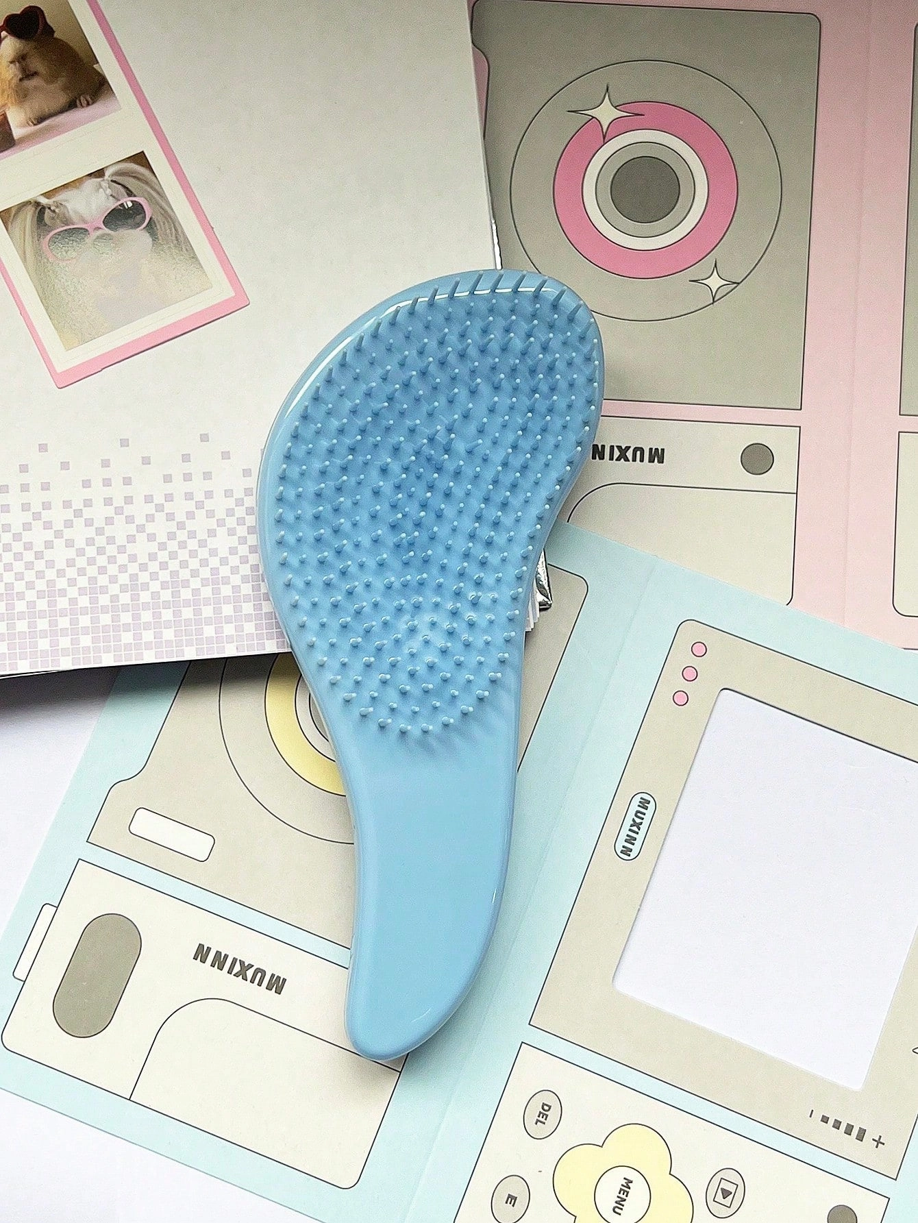 1 Pc Massage Comb Anti Static Massage Hair Brush ABS Soft Teeth Hair Smoothing Scalp Massage Comb Portable Magic Handle Hair Comb Shower Massage Hairbrush Combs Salon Hair Styling Tool For Woman And Man