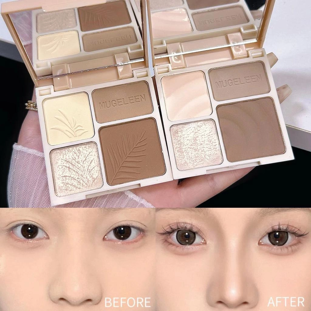 1pc 4 Colours Bronzer / Highlight / Contour Palette / Face Shading Powder