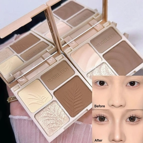 1pc 4 Colours Bronzer / Highlight / Contour Palette / Face Shading Powder