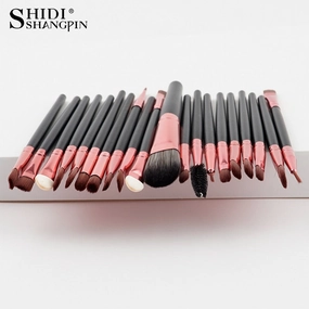 20PCSMakeup Brushes Luxury Champagne For Foundation Powder Blush Eyeshadow Concealer Lip Eye Makeup Brush Cosmetics Beauty Tools