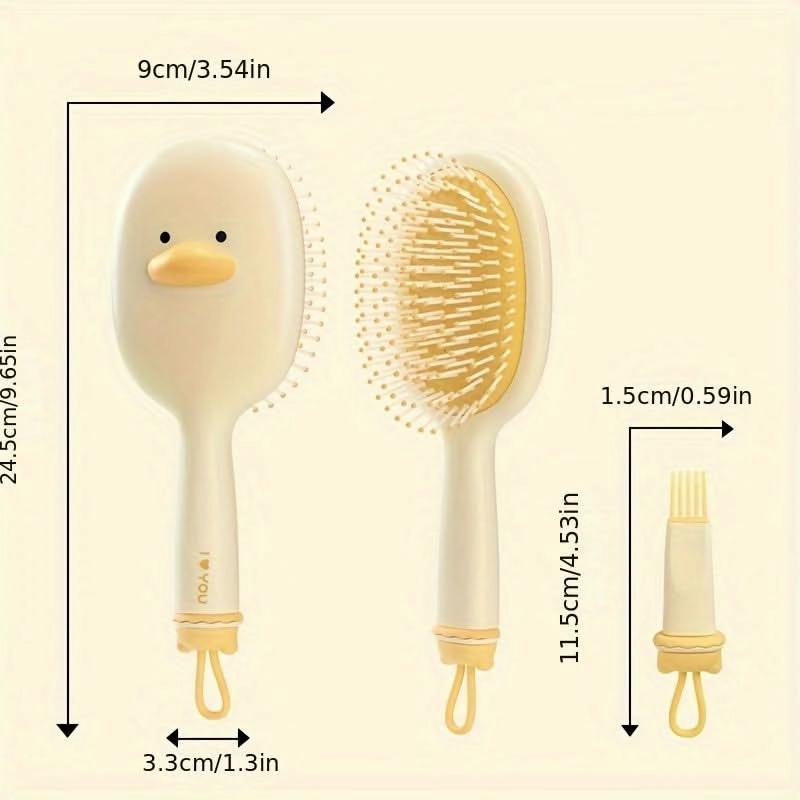 2pcs Cute Cartoon Scalp Massage Hairbrush