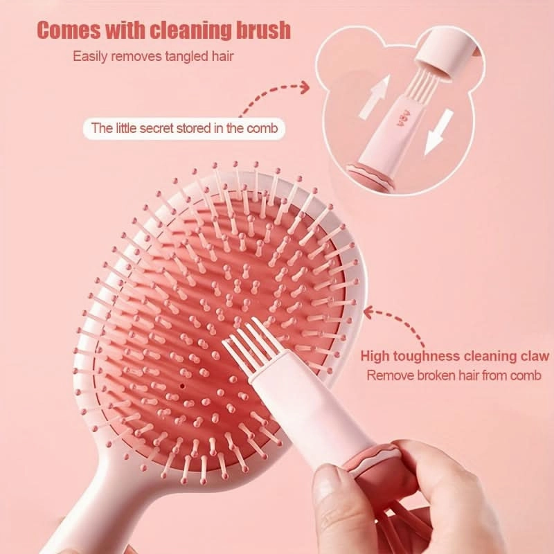 2pcs Cute Cartoon Scalp Massage Hairbrush