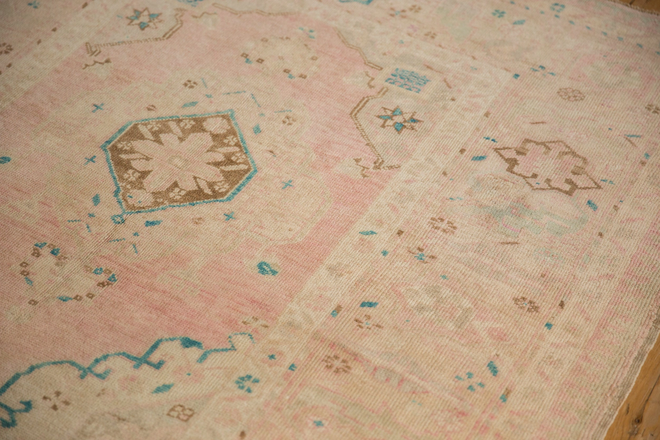 4.5x9 Vintage Distressed Oushak Rug Runner