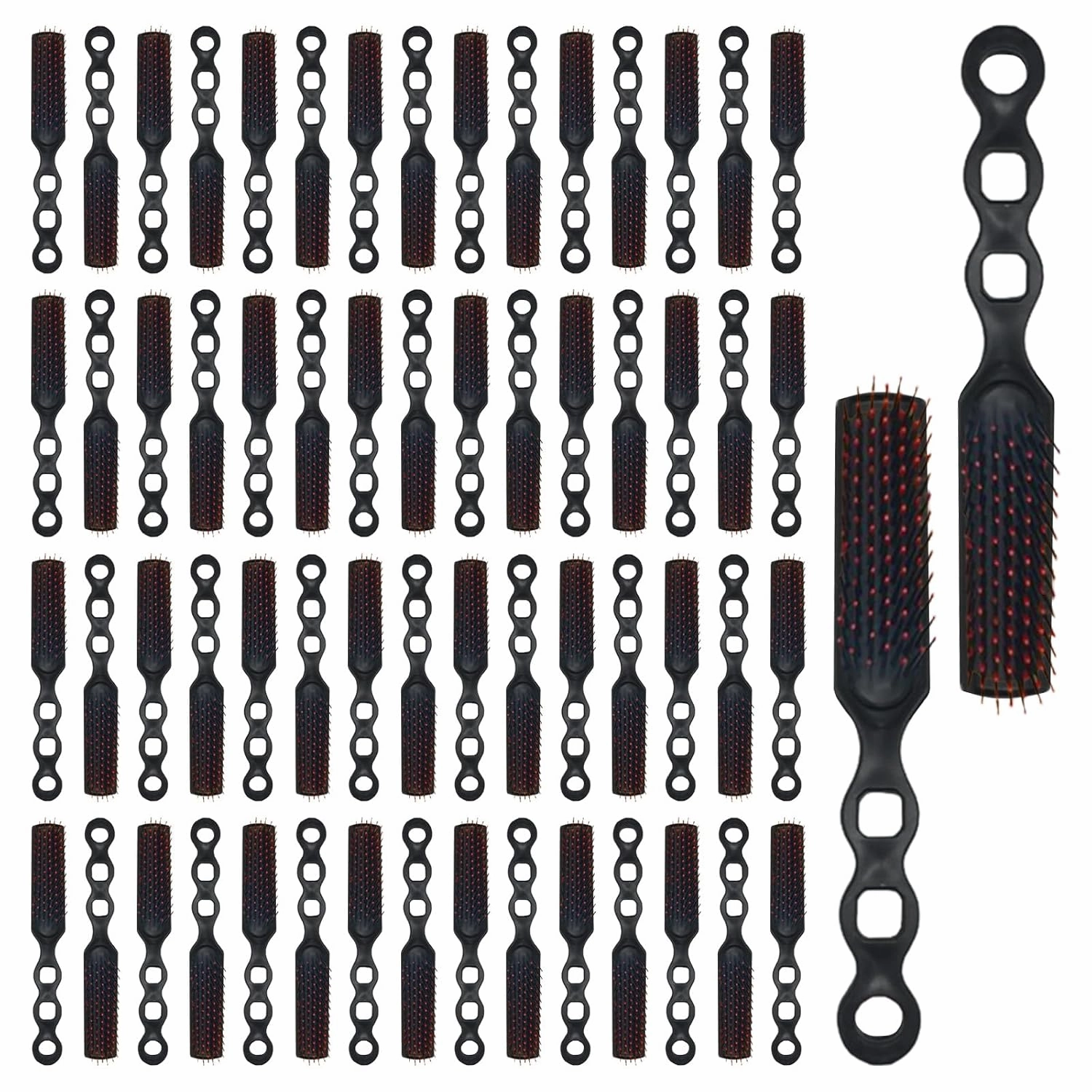 60 Pack Bulk Hair Brushes for Homeless,Black Hairbrush Detangling Brush Vent Hairbrush Comb Hair Brush for Curly Hair Suitable for Homeless,Shelter,Hotel,Nursing Home,Charity Church