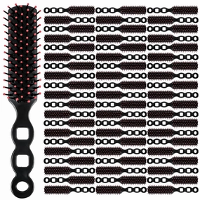 60 Packs Hair Brushes for Homeless Individually Wrapped Hair Brush for Curly Hair Suitable for Homeless Shelter Hotel Nursing Home Charity Church