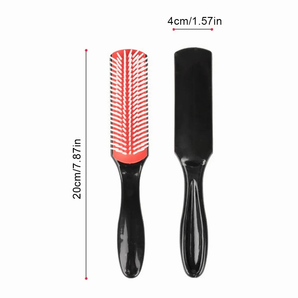 7-Row Detangling Hair Brush Denman Detangler Hairbrush Scalp Massager Straight Wet Comb for Women Men Salon Curly hair brush
