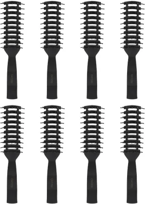 8pcs Vent Hair Brush, 9 Row Vented Hairbrush for Men and Women, Vent Hair Styling Brush for Wet Short Curly Straight Hair Blow Drying Quickly