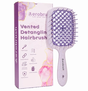 | Detangler Hairbrush, vented hairbrush, antistatic hairbrush | Detangling Hairbrush for Smooth, Tangle Free Hairs