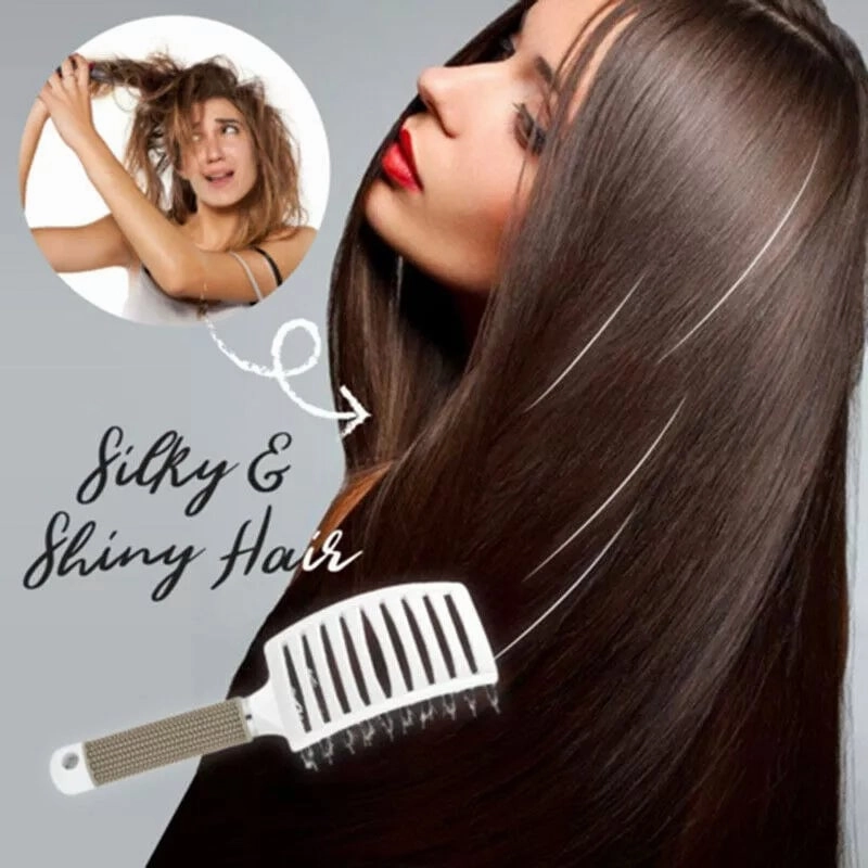 🎉Early Mother's Day Sale🎉DETANGLER BRISTLE NYLON HAIRBRUSH 🔥BUY 1 GET 1 FREE🔥