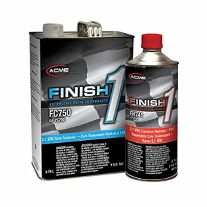 acme Sherwin-Williams Finish 1 FC750-1 2.1 VOC Satin Clearcoat Fast Kit (Gallon)