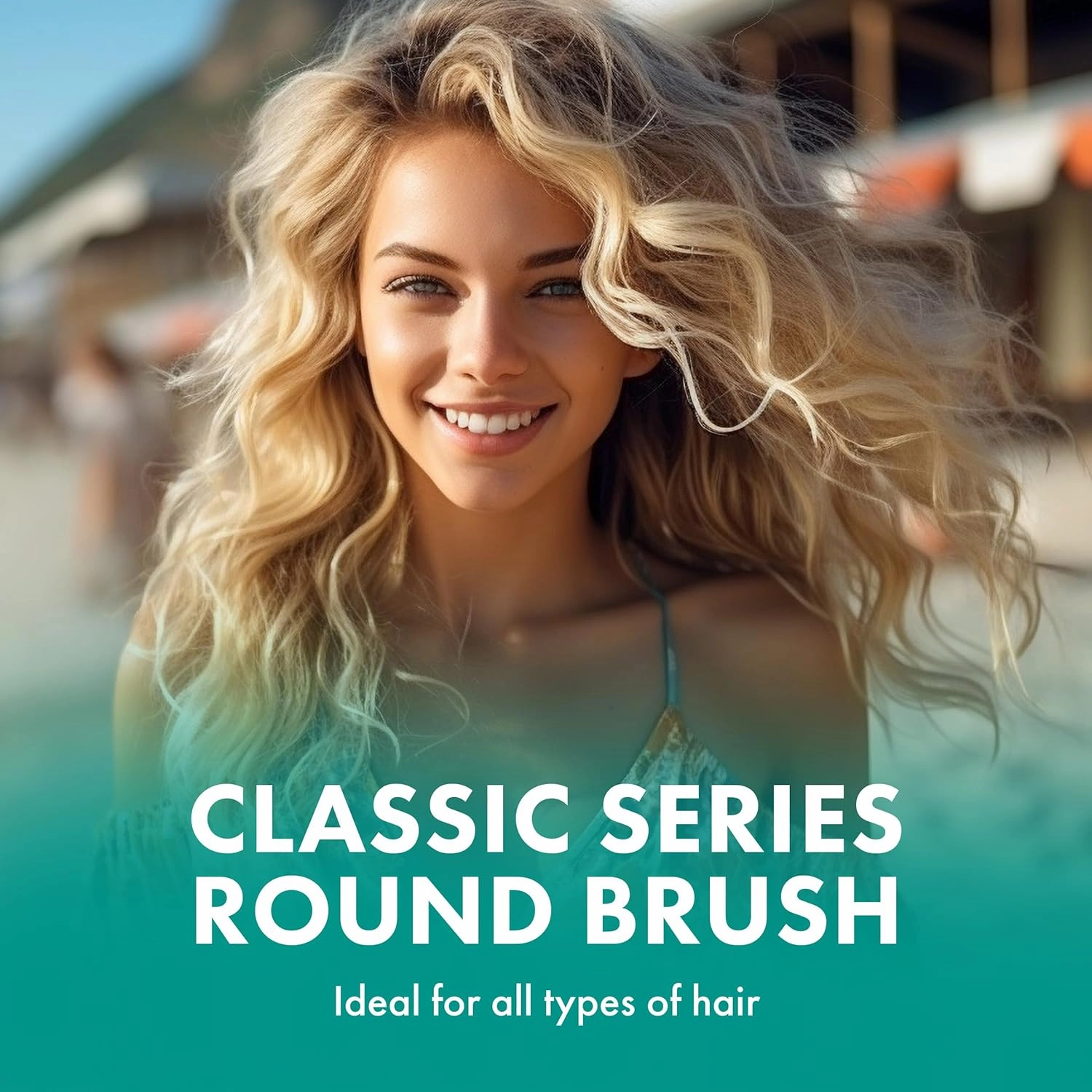 Agave Classic Round Brush Ionic Technology for Frizz-Free Styling & Shine, Medium