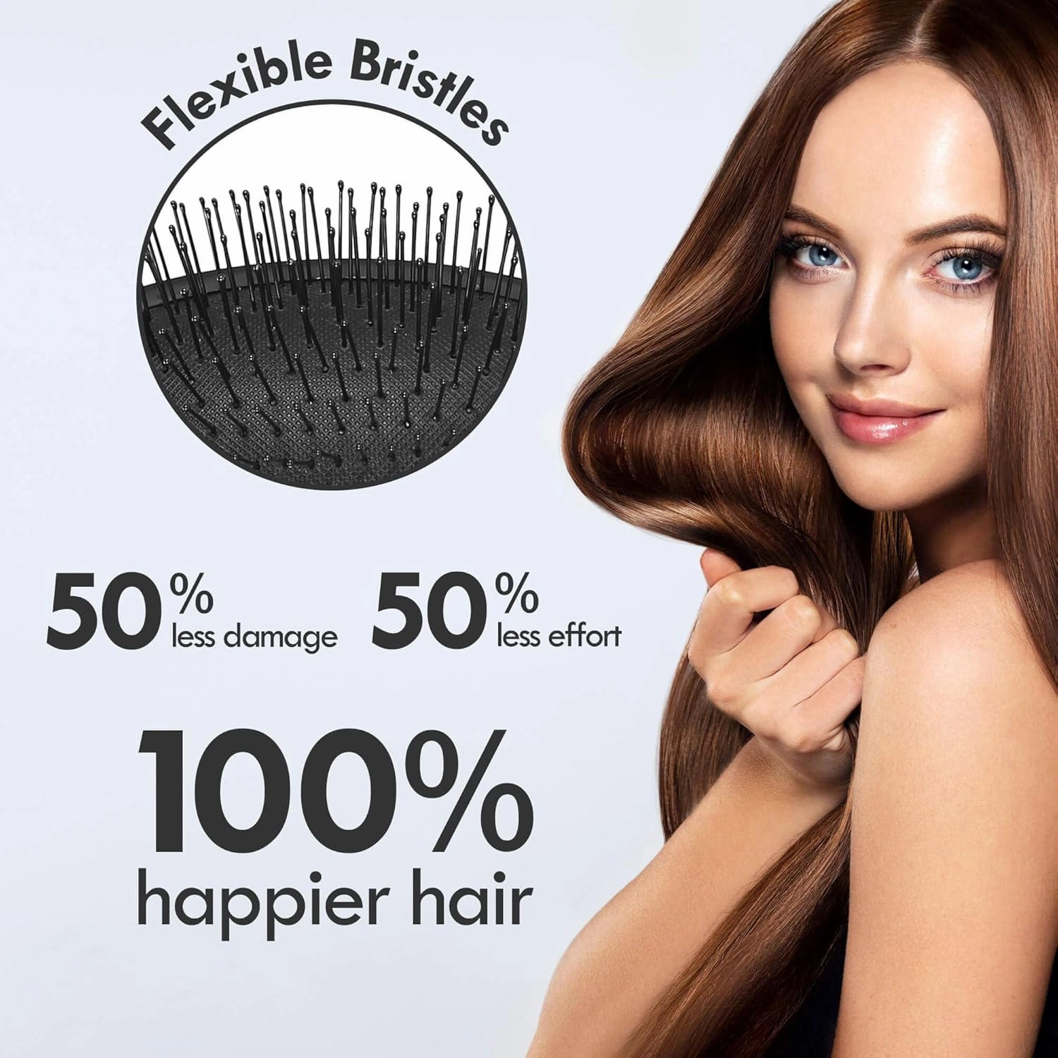 Air Cushion Detangling Hair Brush - 4 Pack Detangler Hairbrush with Ultra Soft Bristles for Effortless Tangle Removal - For Wet Dry Damaged Curly Hair for Women Men Boys Girls Kids - Green