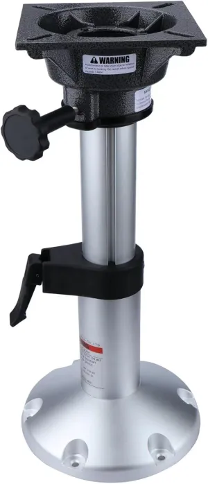 Aluminum Adjustable Height Locking Boat Seat Pedestals 13 to 18 Inches for Boat Seats(1pcs)