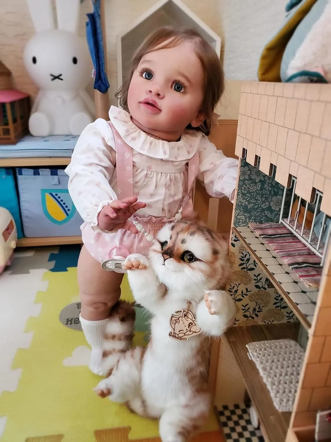 Angelbaby Big Reborn Realistic Baby Doll Reborn Toddler Girl 26 Inch Real Life Newborn Silicone Doll Lifellike Weighted Cute Princess Babies That Look Real Children Gift for Girl Boy Play Toys