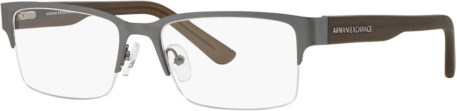 Armani Exchange Men's Ax1014 Rectangular Prescription Eyewear Frames