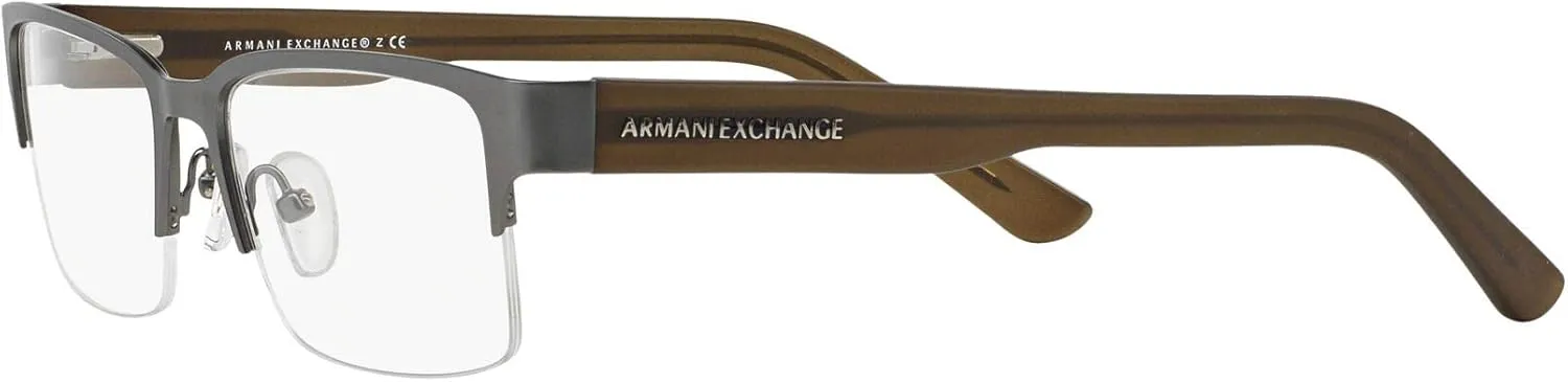 Armani Exchange Men's Ax1014 Rectangular Prescription Eyewear Frames