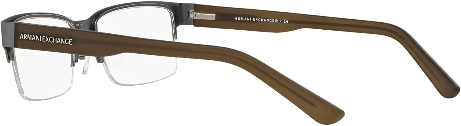 Armani Exchange Men's Ax1014 Rectangular Prescription Eyewear Frames