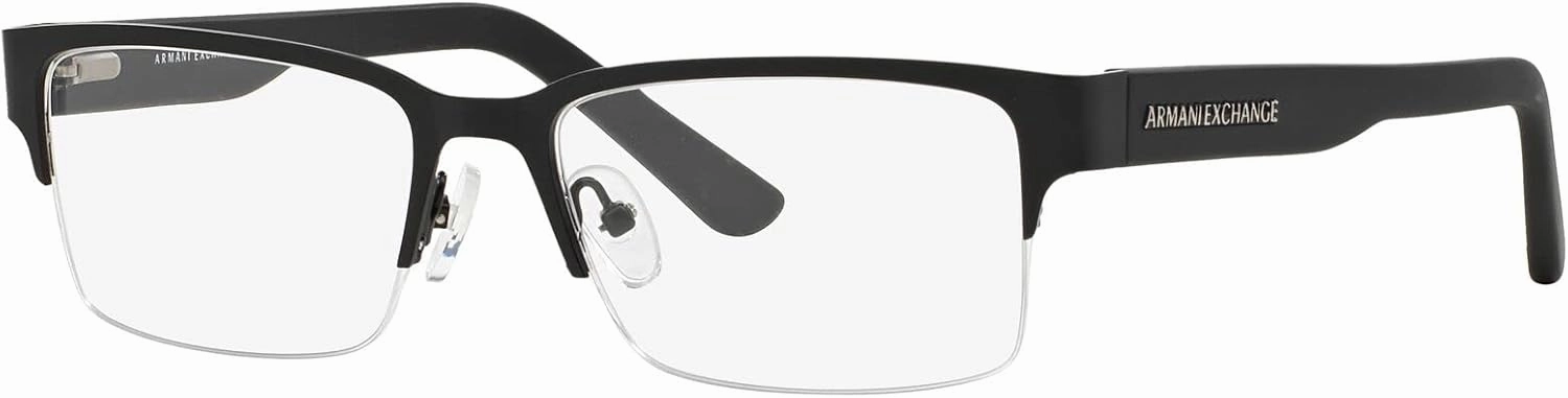 Armani Exchange Men's Ax1014 Rectangular Prescription Eyewear Frames