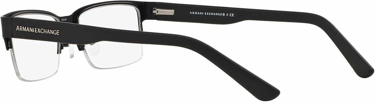 Armani Exchange Men's Ax1014 Rectangular Prescription Eyewear Frames