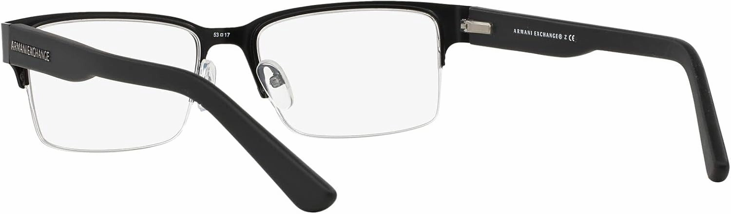 Armani Exchange Men's Ax1014 Rectangular Prescription Eyewear Frames