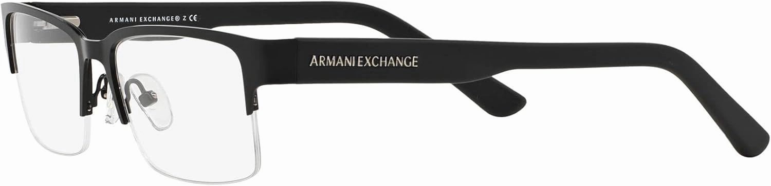 Armani Exchange Men's Ax1014 Rectangular Prescription Eyewear Frames