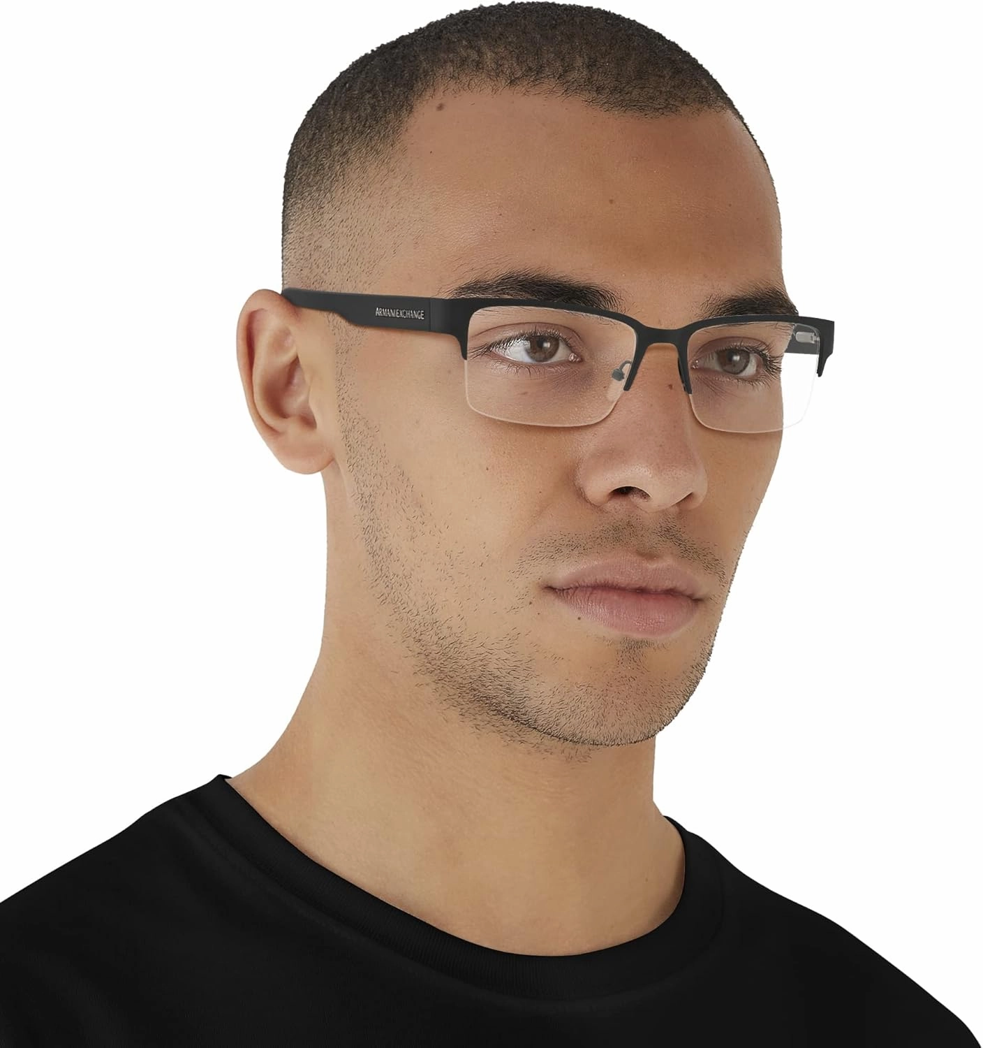 Armani Exchange Men's Ax1014 Rectangular Prescription Eyewear Frames