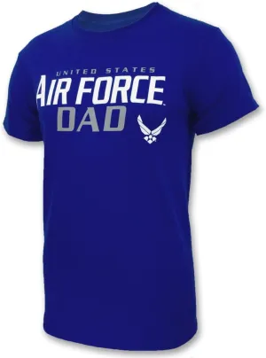 Armed Forces Gear Men's US Air Force Dad Short-Sleeve T-Shirt - Official Licensed United States Air Force Shirts for Men