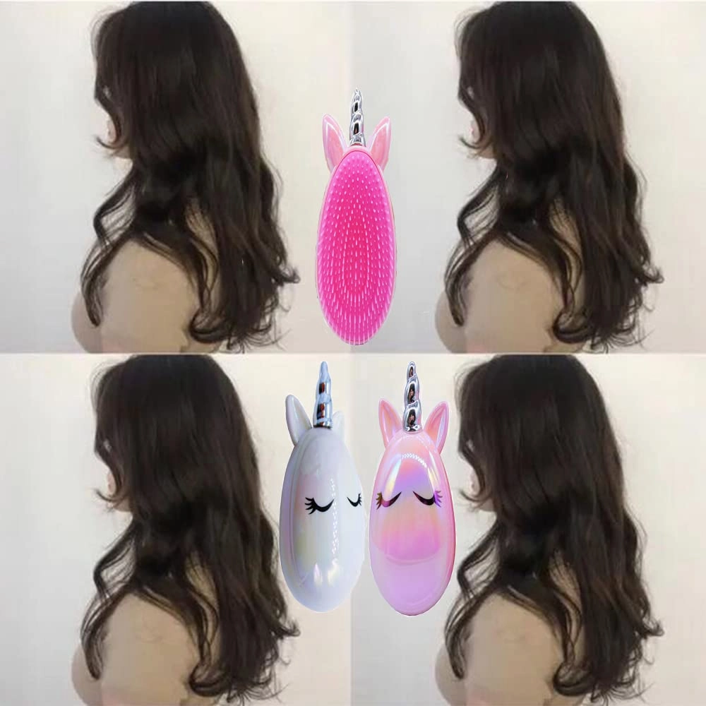 Artkingdome Unicorn Hair Brush Wet dry, Toddler Hair Brush Detangling Anti-static Soft Massage for Kid's, Curly Straight Hair Brushes, Combs Gift