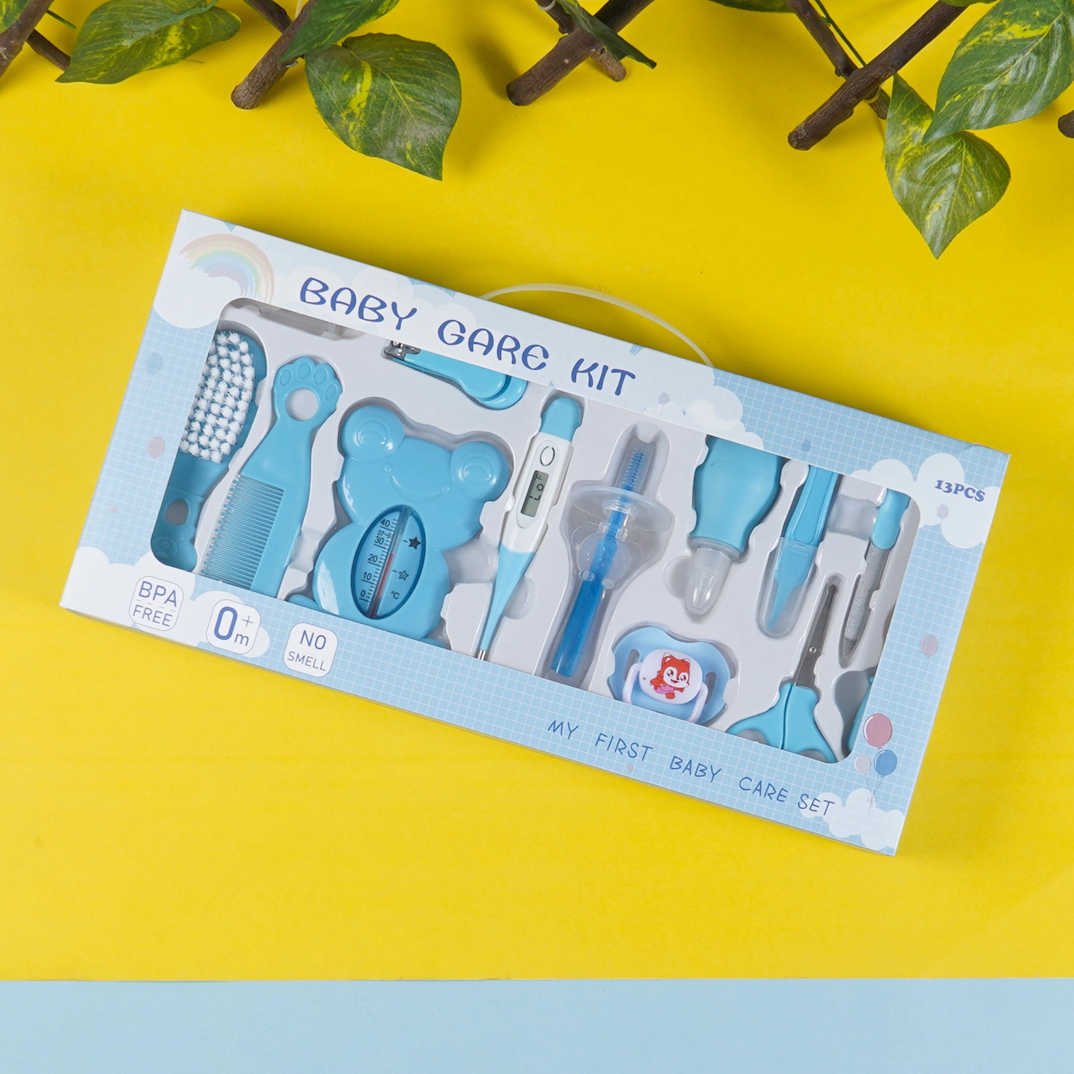 Baby Care Grooming Kit Blue(13Pcs) - Sunshine