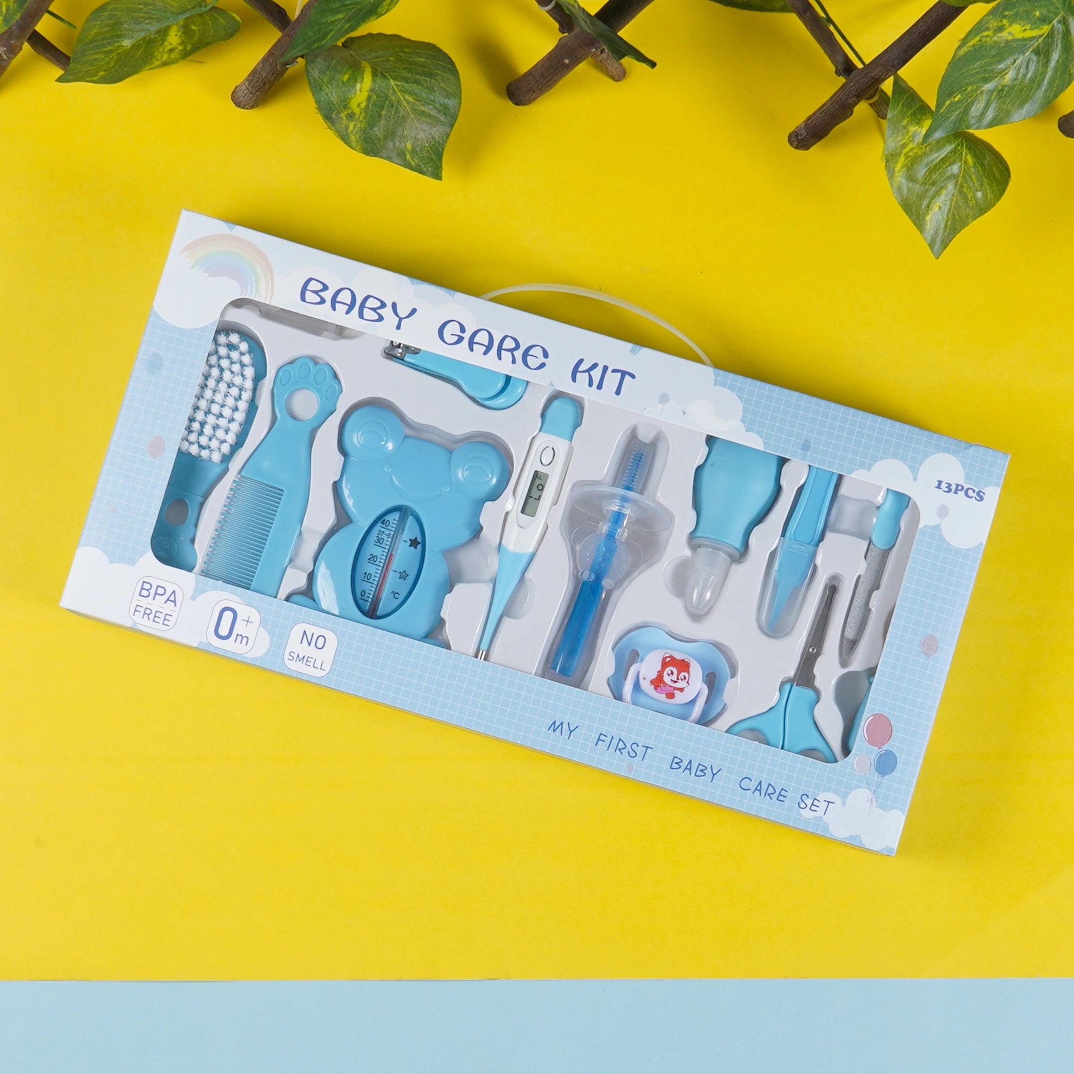 Baby Care Grooming Kit Blue(13Pcs) - Sunshine