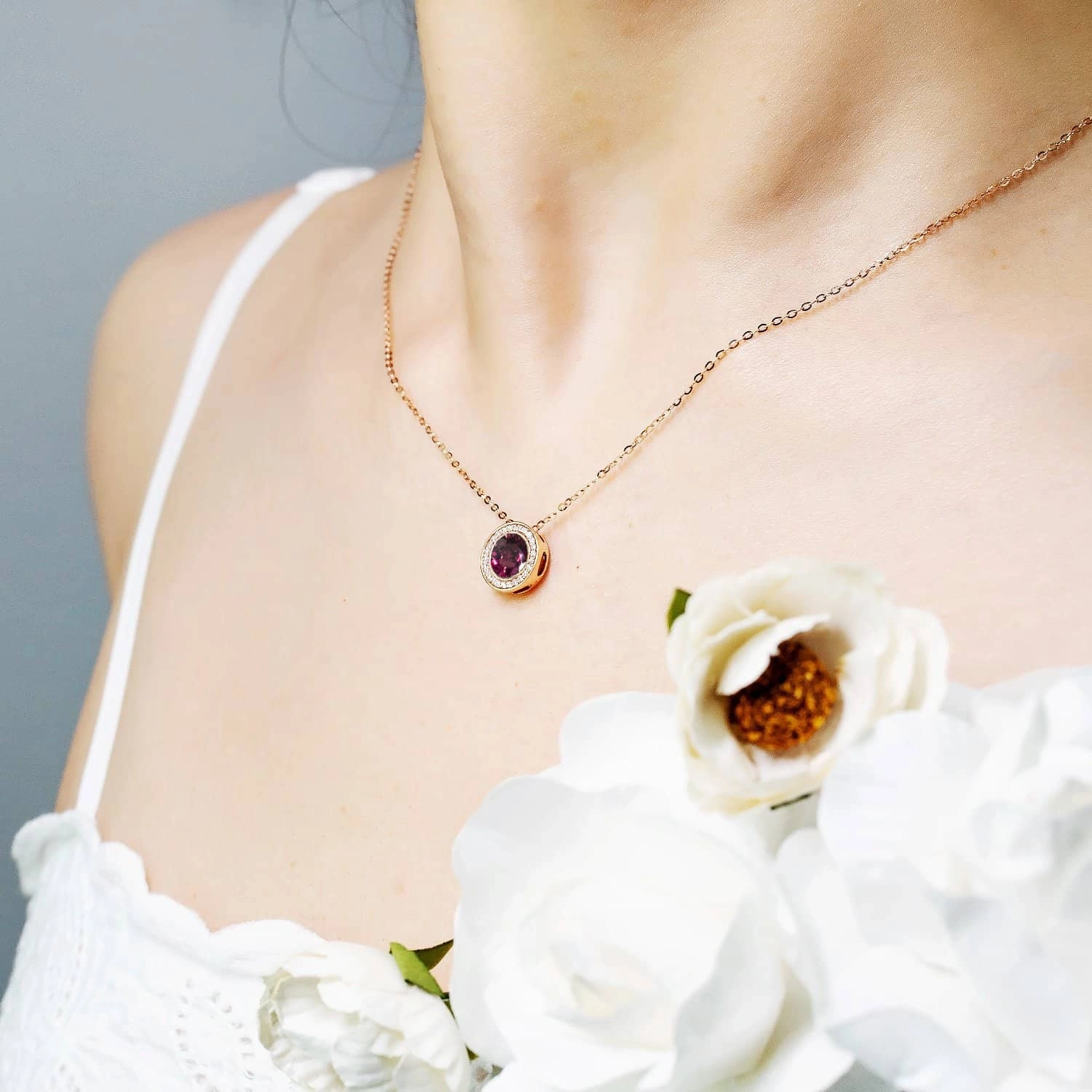 Baby Lotus - Flame Necklace