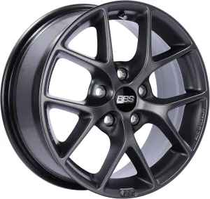 BBS SR Satin Grey Wheel with Painted Finish (18 x 8. inches /5 x 112 mm, 45 mm Offset)