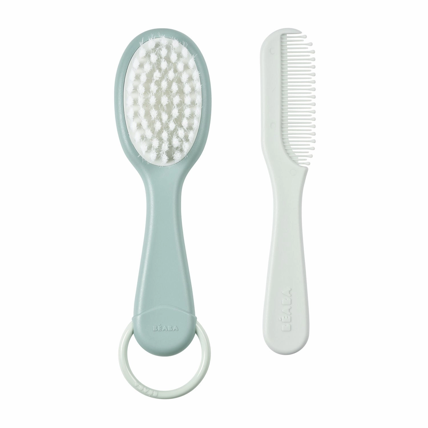 Beaba Baby Brush & Comb - Green Blue