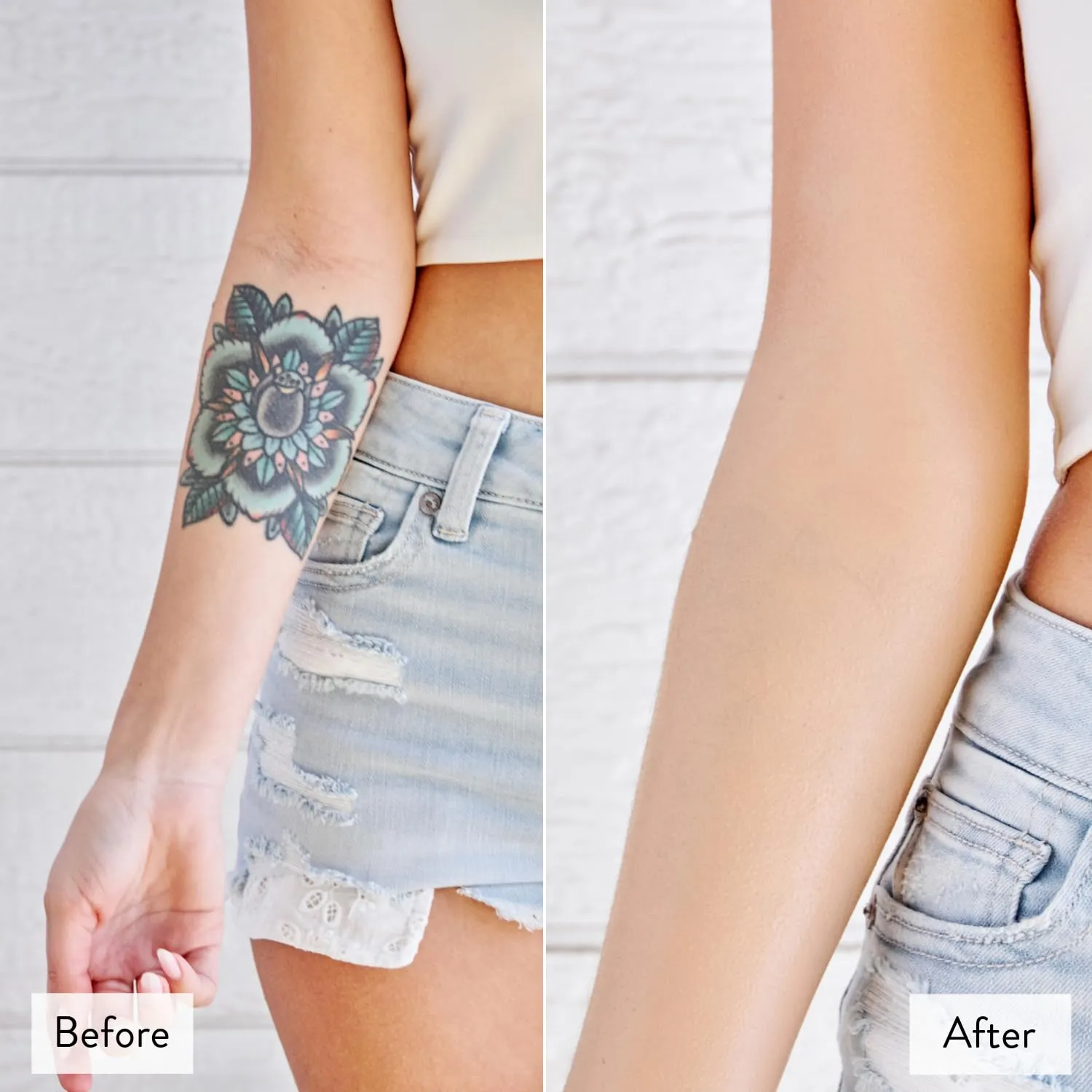 Best Bronze Bombshell Body Makeup - Tattoo Cover Up Makeup & Body Foundation Waterproof - Tattoo Concealer Waterproof for Scars, Varicose Veins Cover Up & Leg Foundation (NC25 Light Golden Beige)